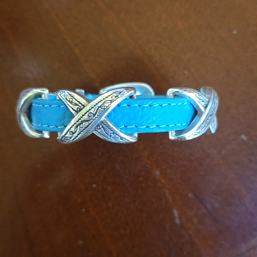Brighton Kriss Kross Bracelet In Turquoise With Silver - Picture 8 of 11
